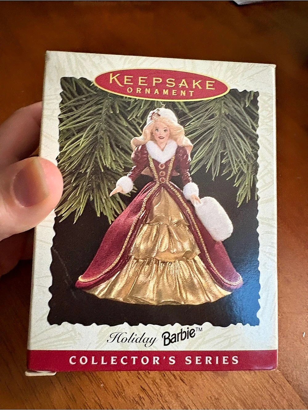 Hallmark 1996 Holiday Barbie Hallmark Keepsake Ornament Keepsake Ornament Red &